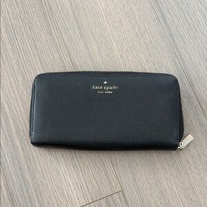 Kate Spade Black Zip-Around Wallet